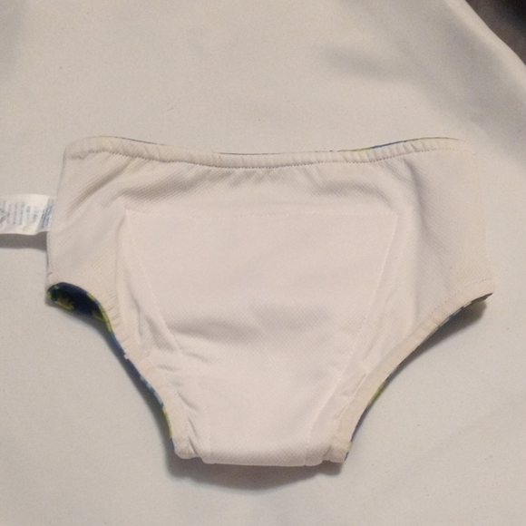 Blue Swim Diaper with Fish and Turtle Design - Picture 5 of 9